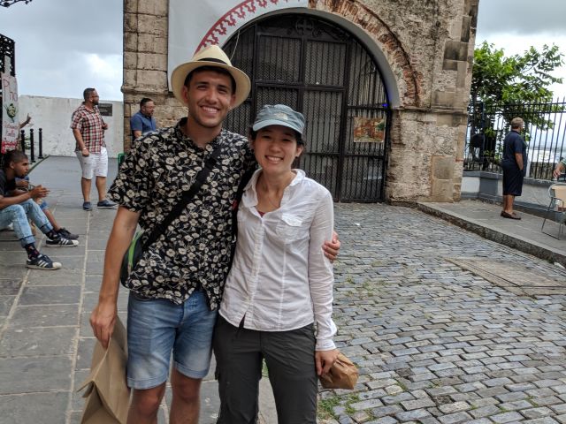 Ryoko and Jake in San Jose, Puerto Rico