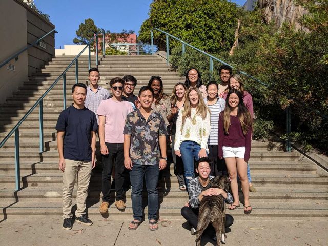 End-of-year pizza party at UCEN 2018